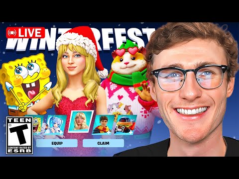 *NEW* FORTNITE WINTERFEST SPONGEBOB UPDATE?! (Chapter 7 LIVE)