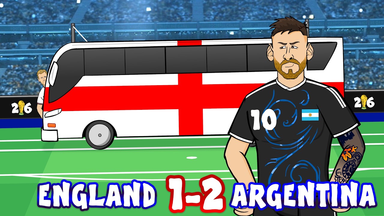 ENGLAND PARK THE BUS🚌 England 1-2 Argentina (World Cup goals highlights)