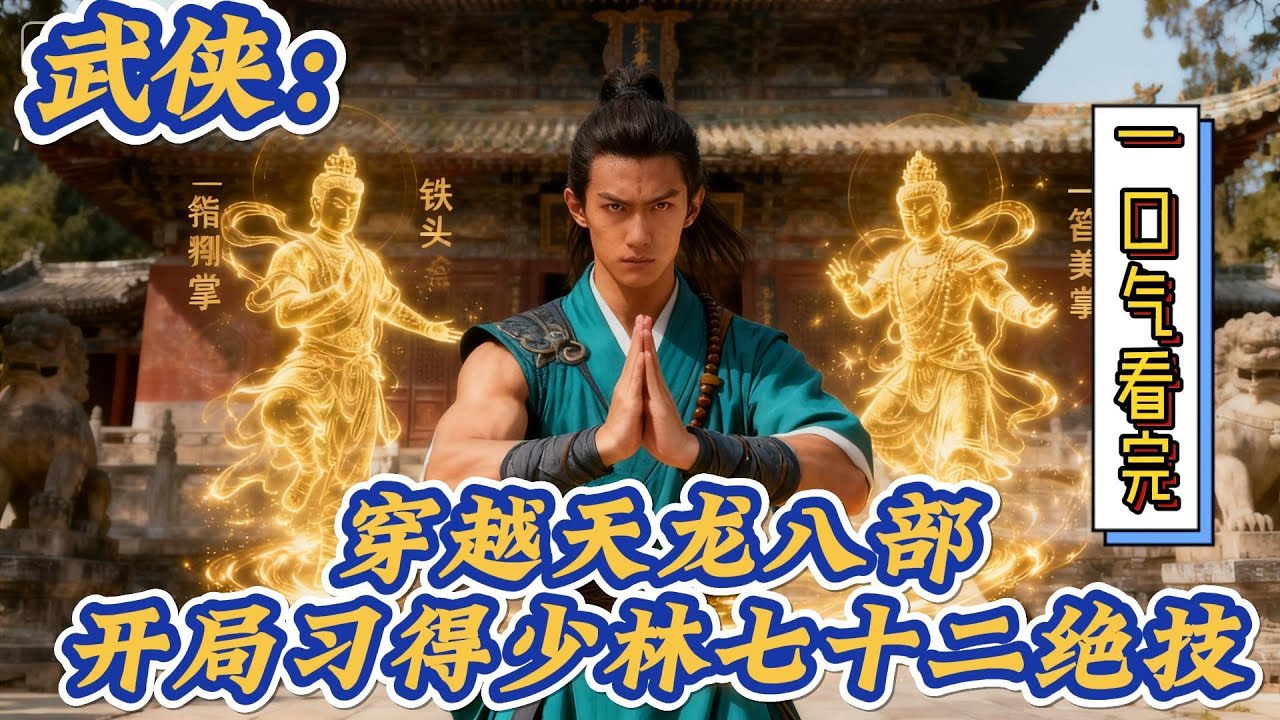 🔥完结！💥独家！《武侠：穿越天龙八部，开局习得少林七十二绝技》穿越乔峰之兄，开局少林潜修，直接满级出关。七十二绝技融会贯通，武道之巅舍我其谁？#穿越#有声漫画#爽文#玄幻#武侠
