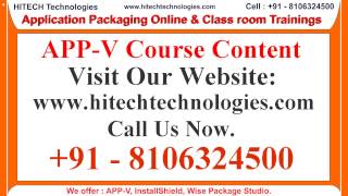 Application Packaging Training - HITECH Technologies