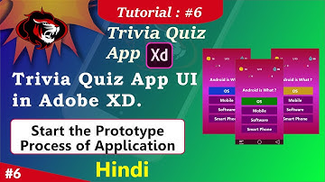 How to make Quiz App in XD | Prototype the Trivia Quiz App | Quiz App UI Creation in XD Part 6