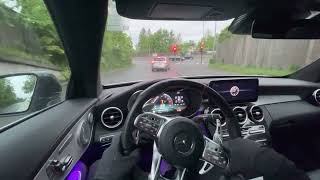 Mercedes C43 AMG 2020 | POV NIGHT DRIVE in Oslo | 4K