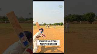Sanju’s microphone moment in reality 🤣🏏 #cricket #india #comment #like #trending