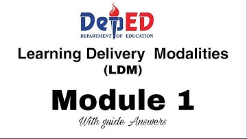 LDM2 Module 1 with guide answers