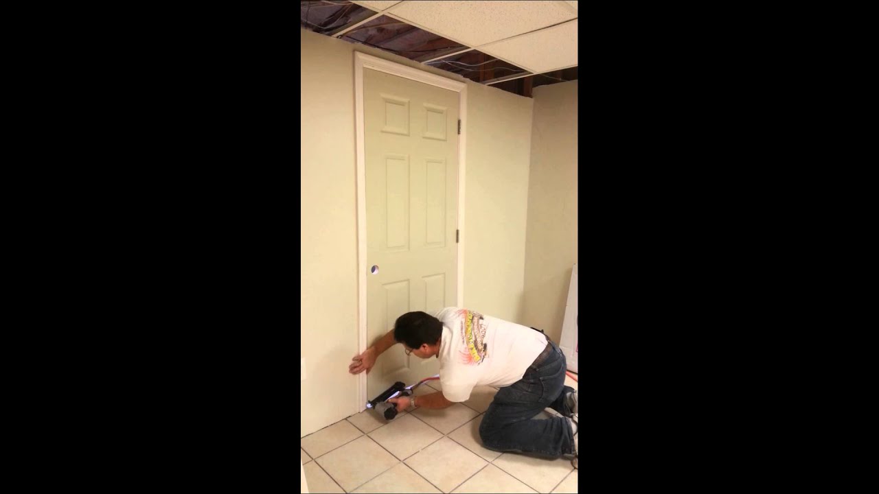 How to install an interior door YouTube