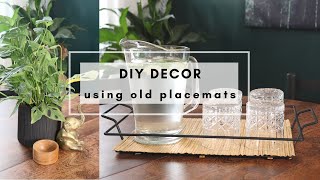 DIY Thrifted Decor | Using Old Placemats