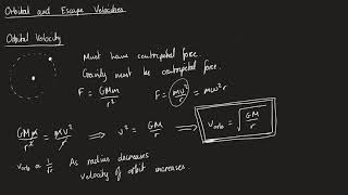 Orbital and Escape Velocities | AQA A-Level Physics
