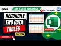 How To Quickly Reconcile two sets of Data In Excel