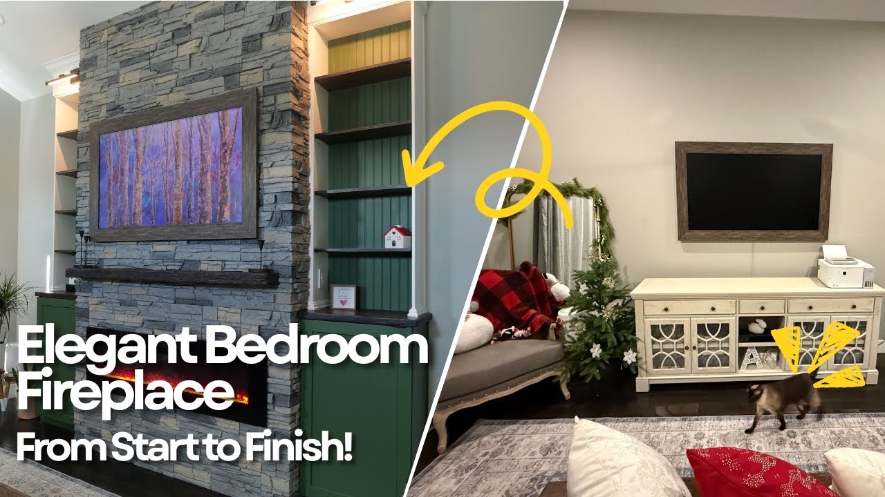 Elegant Bedroom Fireplace from Scratch!