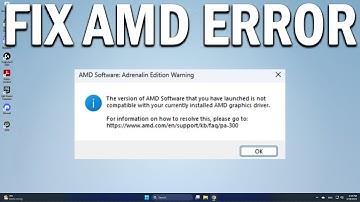 How To Fix This Version of AMD Radeon Software Is Not Compatible Error - Easy Fix