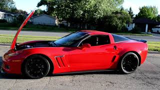 2012 Corvette Grand Sport TSP stage 1 cam start and rev