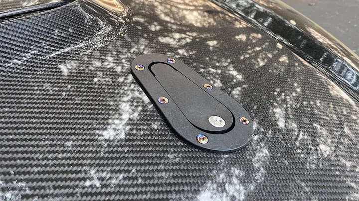 Noobs cut up brand new carbon fiber hood for hood latches | Honda S2000