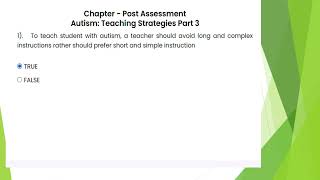 PROJECT INCLUSION MODULE 9 AUTISM ANSWER KEY