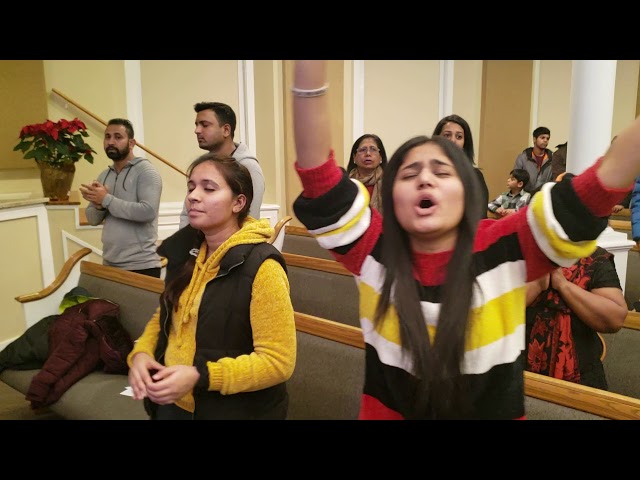 Jai jai Naam Yeshu Naam by Sheldon Bangera at Punjabi church class=