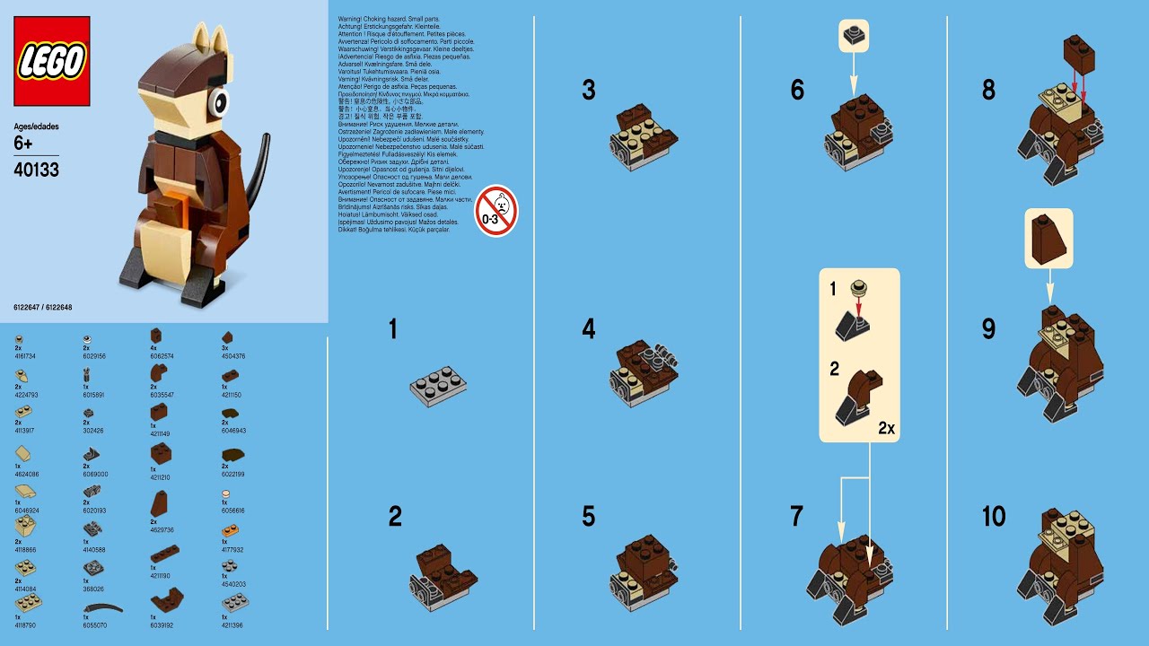 まとめページ ルーキ LEGO instructions - Monthly Mini Model Build - 40133 - Kangaroo
