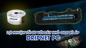 LỢI NHUẬN TỐI ƯU VỚI DÂY NHỎ GIỌT BÙ ÁP DRIPNET PC - Netafim - Khang Thịnh - Irritech
