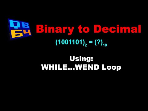 QB64: WAP to convert Binary Numbers into Decimal Number.