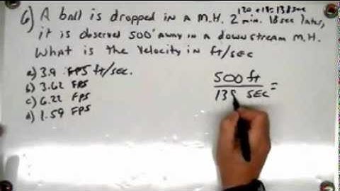 Wastewater Collection Math Problem #6   SewerGeek