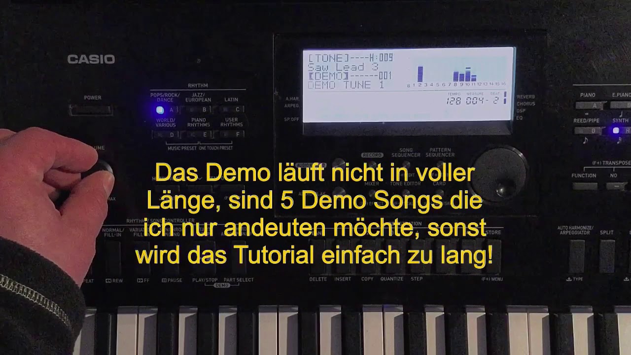 casio wk 7600 youtube