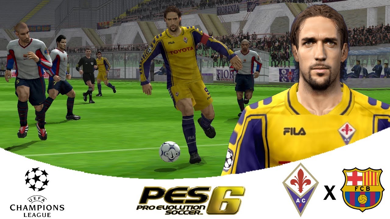 🏆⚽️🎮 Фиорентина x Барселона - Лига чемпионов 1999-2000 - Pro Evolution Soccer 6