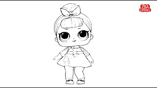 LOL | Belajar Menggambar dan Mewarnai Lol Surprise Doll Sis Swing
