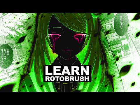 Learn To ROTOBRUSH! Anime With INTERPOLATION - After Effects  TUTORIAL
