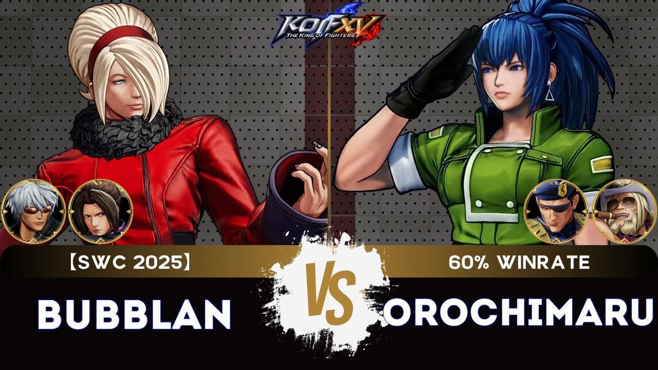 KOF XV🎞️BUBBLAN (Duo Lon/K'/Ash) vs OROCHIMARU (Heidern/Leona/Antonov)🎞️Replay Match - 08/25