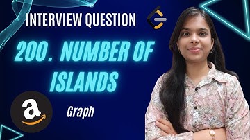 200. Number of Islands | Amazon | Number of Connected Components | Graph | Leetcode