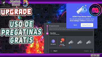 🟣News - Uso de 5 pegatinas gratis sin la necesidad de bostear tu server 📱 Discord 📡 JKamiGod