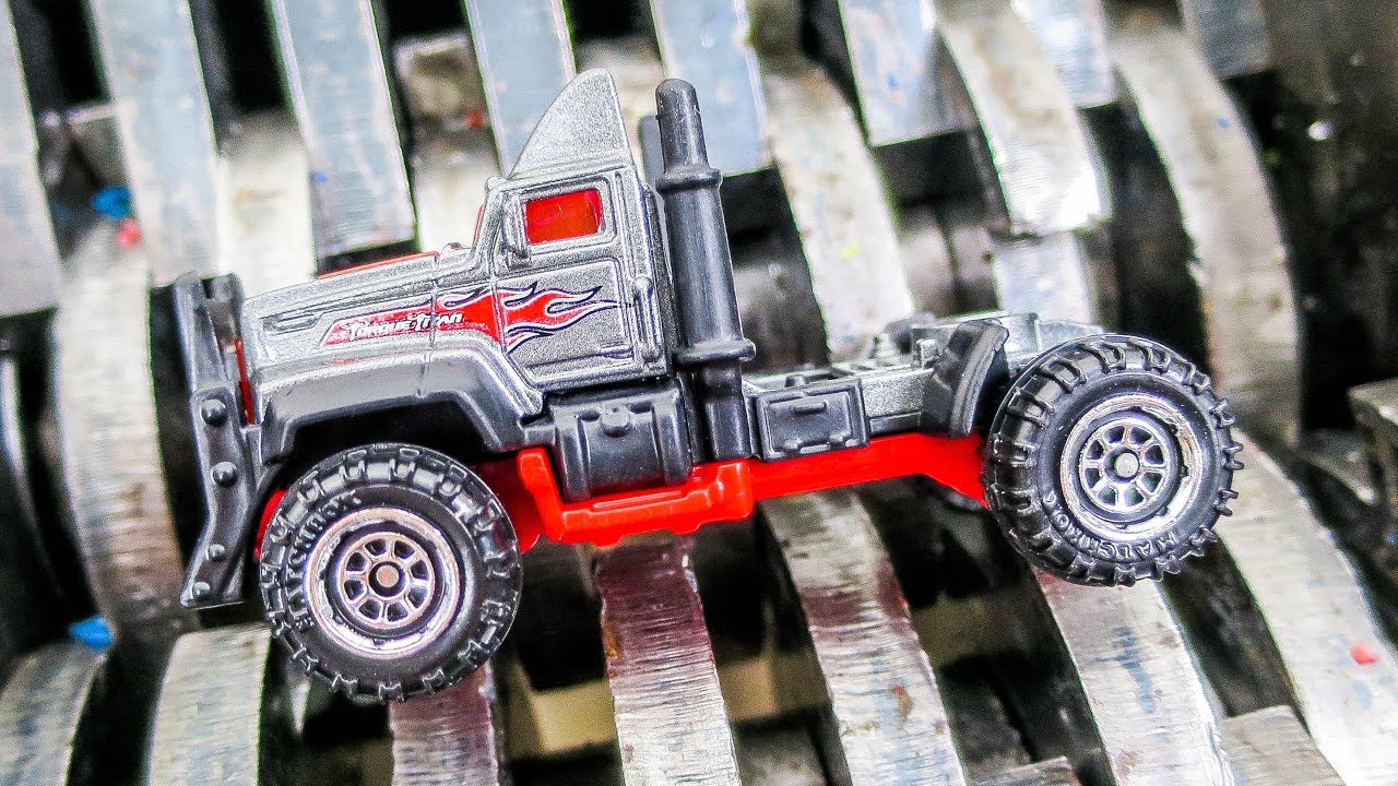 experiments for kids Shredding Toy Trucks! Matchbox Trucks Destroyed