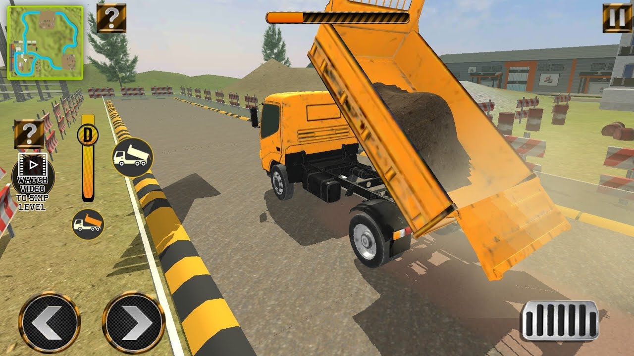 Road construction simulator Mobile truck game Android gameplay
