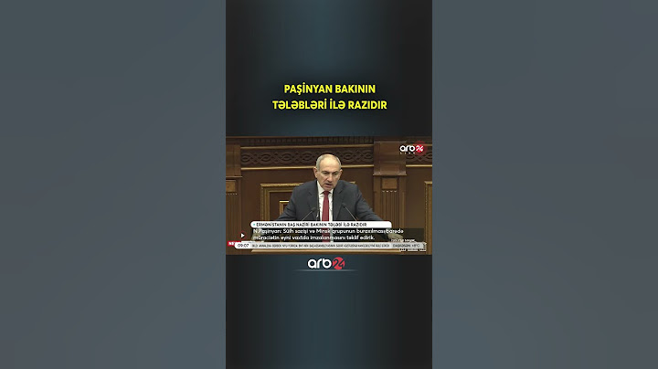 Paşinyan Bakının tələbi ilə razıdır