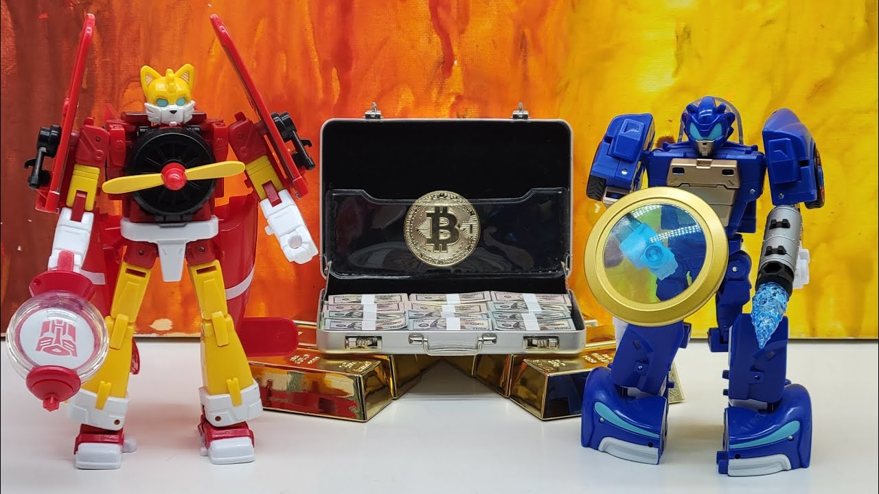 Transformers Collaborative - Sonic the Hedgehog Wingtail and Blue Booster transformed