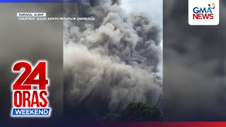 Thick Mayon ash blankets surrounding Albay towns | 24 Oras Weekend