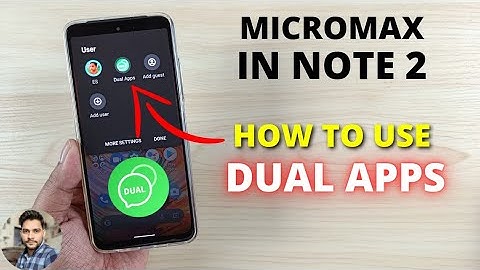 Micromax In Note 2 : Dual Apps