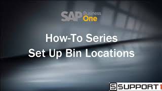 How-To Series: Set up Bin Locations