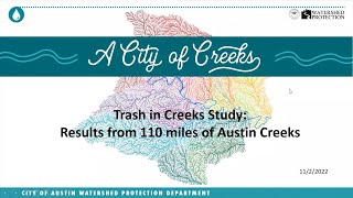 Celebrity Trash In Creeks Study: Results from 110 miles of Austin Creeks Net Worth