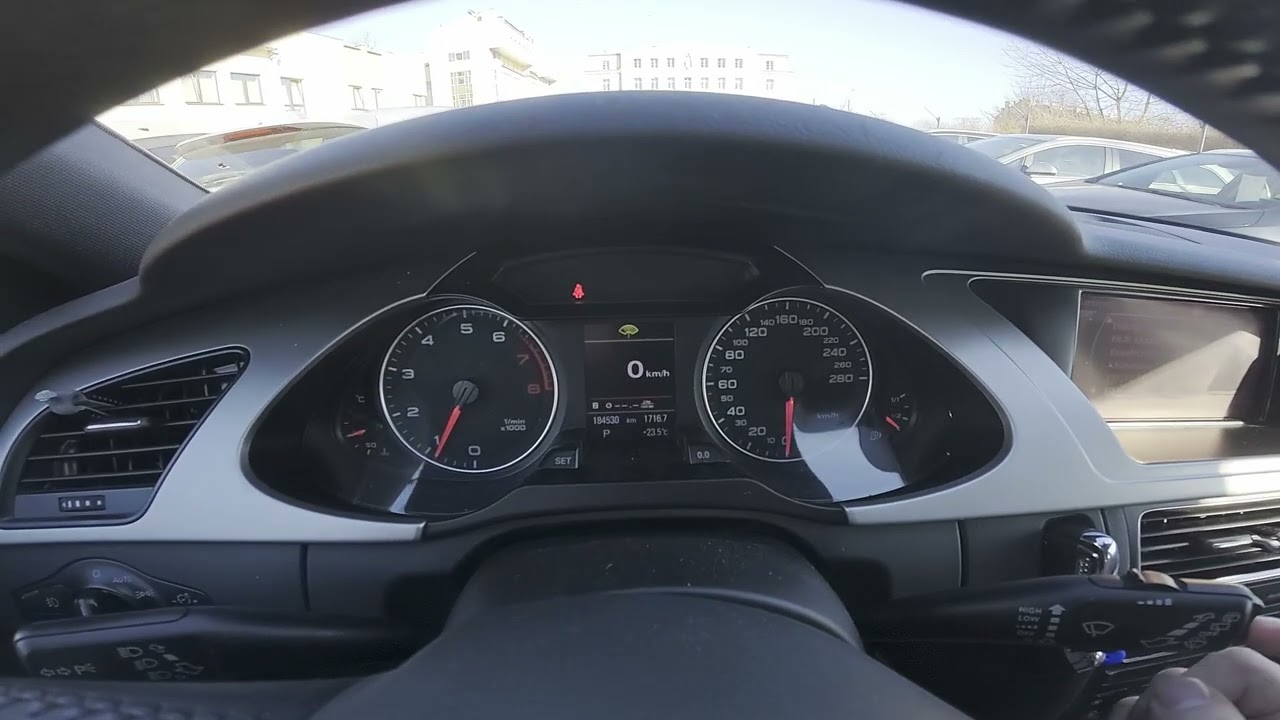 How to Find and Reset Average Fuel Consumption in AUDI A4 B8 ( 2007 – 2015 )