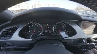 How to Find and Reset Average Fuel Consumption in AUDI A4 B8 ( 2007 – 2015 )