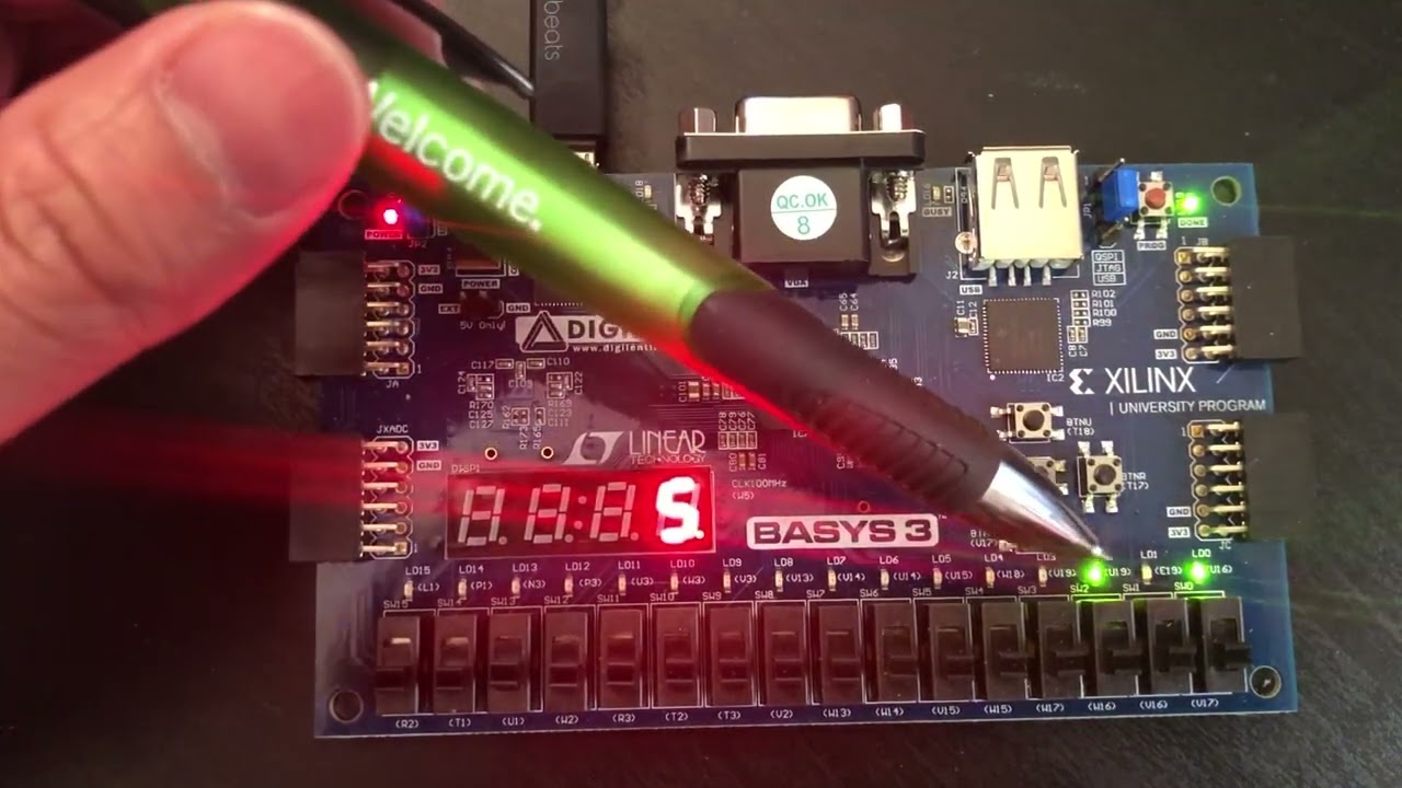 FPGA Counter  program with Basys3