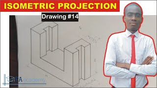 How to Draw an Isometric Object | Isometric Projection #14 | How to Draw Corners in Isometric View