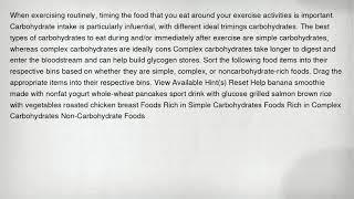 When exercising routinely timing the food that you eat around your exercise activities is important