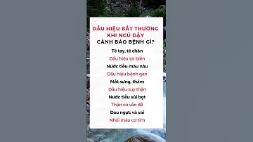 DẤU HIỆU BẤT THƯỜNG KHI NGỦ DẬY CẢNH BÁO BỆNH GÌ? | Ds Đại Minh #shorts #dsdaiminh #canhbao #health
