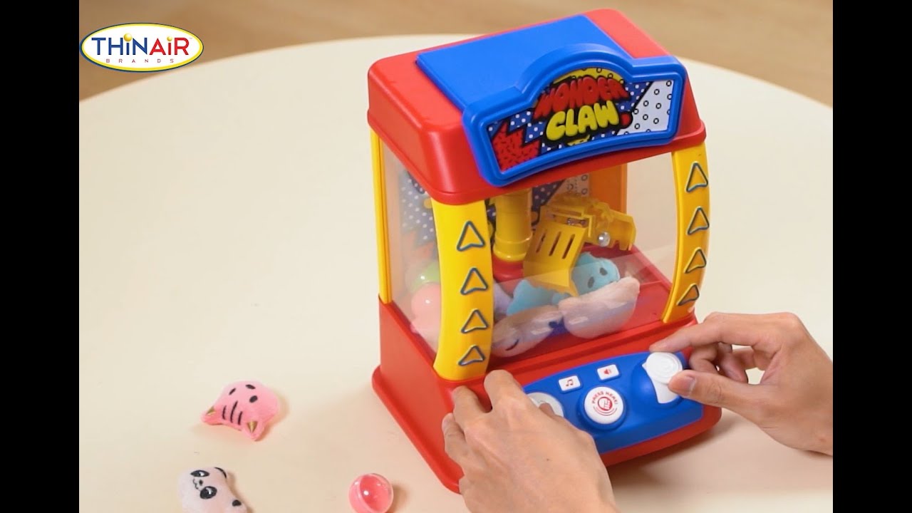 Wonder Claw Machine Crane Game for Kids - Arcade Style with 18 Prizes by Thin Air Brands