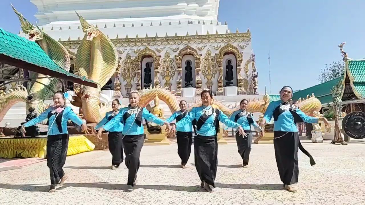 รำถวายพระธาตุที่วัดแจ้งสว่างนอก อ.ชุมแพ 9 ม.ค 69