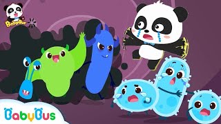 Big Germs are Making a Mess in Baby Panda's Body | Good Habits Song | BabyBus Arabic