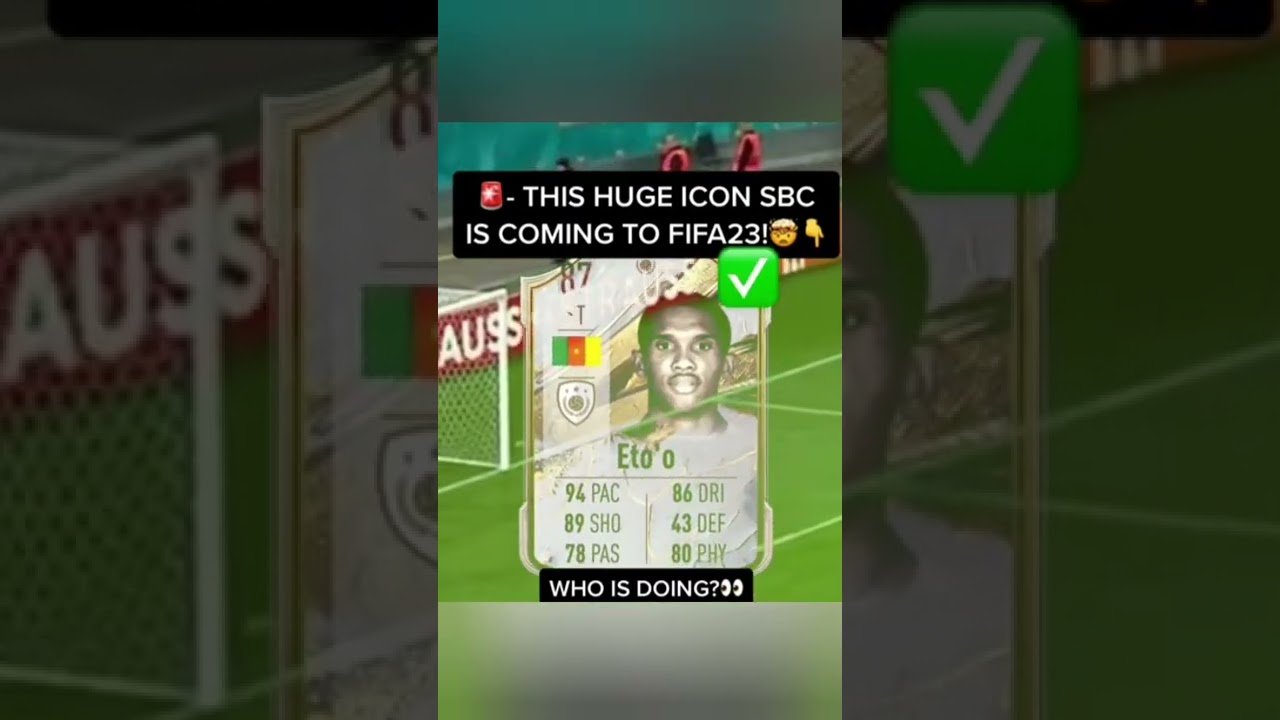 HUGE ICON SBC COMING TO FIFA23!👀🚨✅️