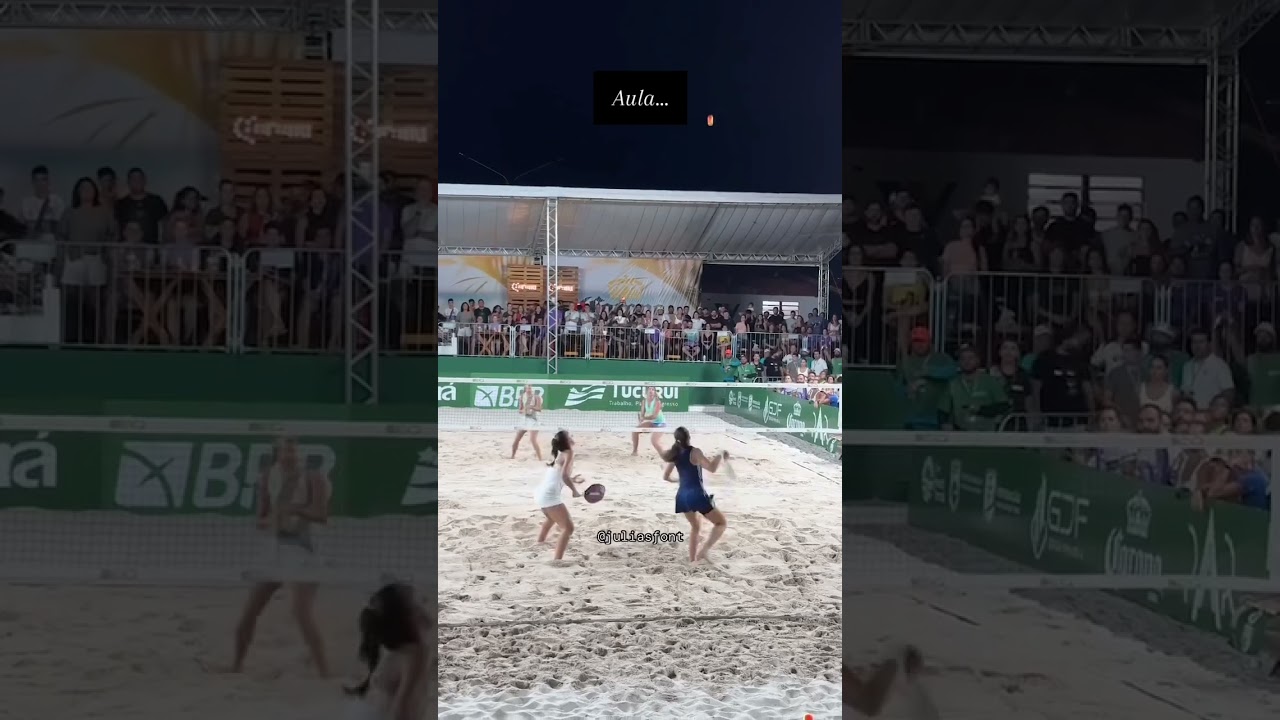 Alto n&iacute;vel do beach tennis feminino