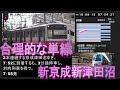 合理的な「単線」新京成電鉄 新津田沼駅の朝ラッシュ(9倍速)