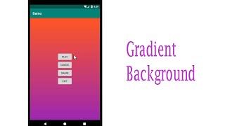 How to create gradient background and button in android || Android Studio Tutorial
